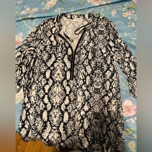 Calvin Klein Monochrome Snake Print Top